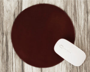 Leather Mouse Pad, Mouse Pad Round Circle, Leather Mouse Mat, Leathet Circle Mouse Pad, Hand Cut from Vegetable Tanned Leather