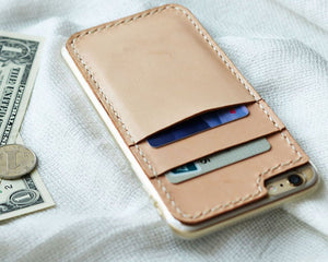 iPhone case case card holder - nature tan 405