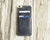 leather iPhone case card holder - distressed gray 405