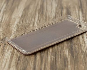 iPhone leather case card holder - red 405