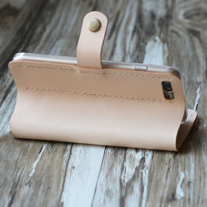 Personalized iPhone Wallet Case Wristlet - Nature Tan - 408H